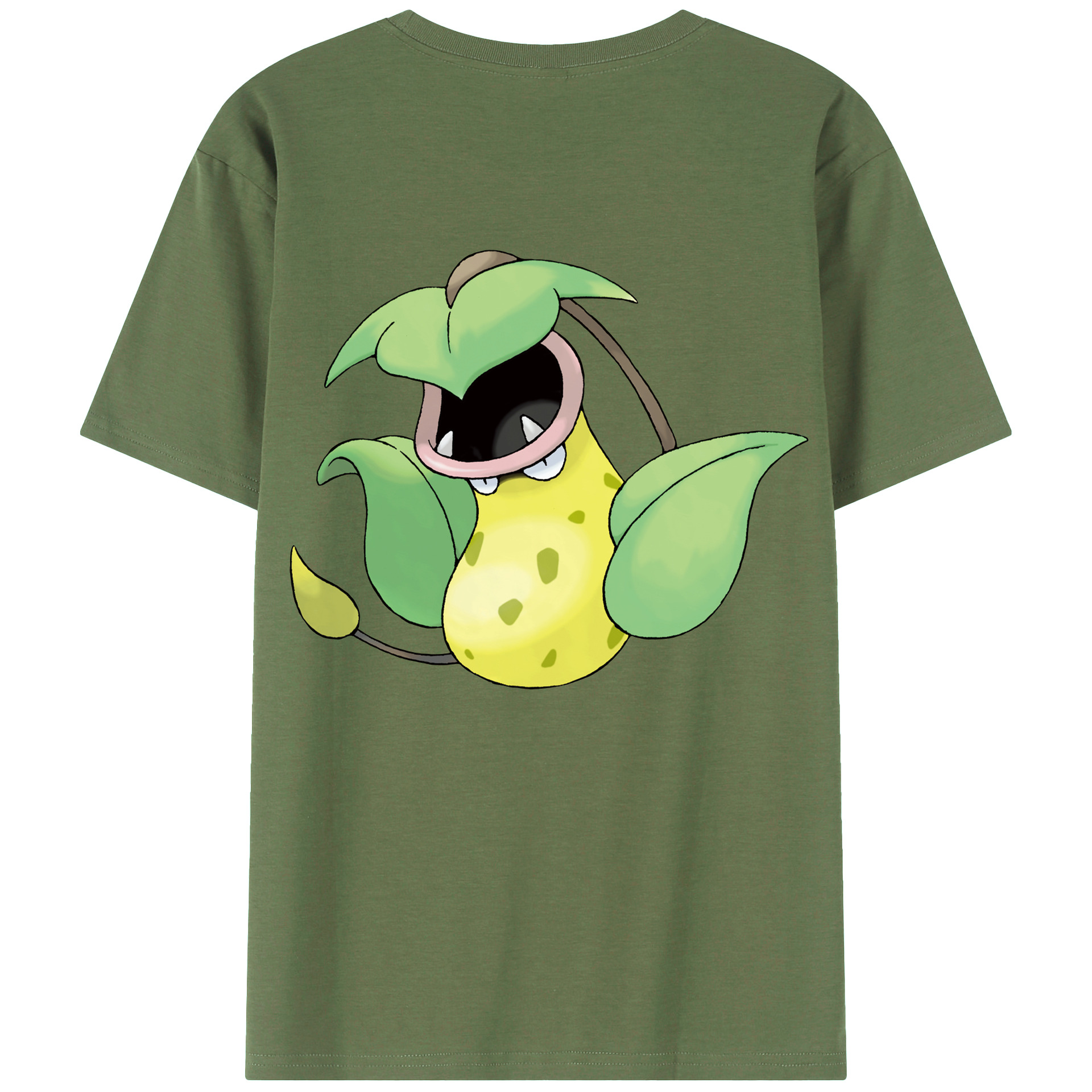（画像用） ポケットモンスター Pokémon 綿100％ メンズ半袖Tシャツ（バックプリント） 通気性